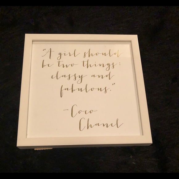 Two Coco Chanel Framed Quote Wall Art - Picture 2 of 3